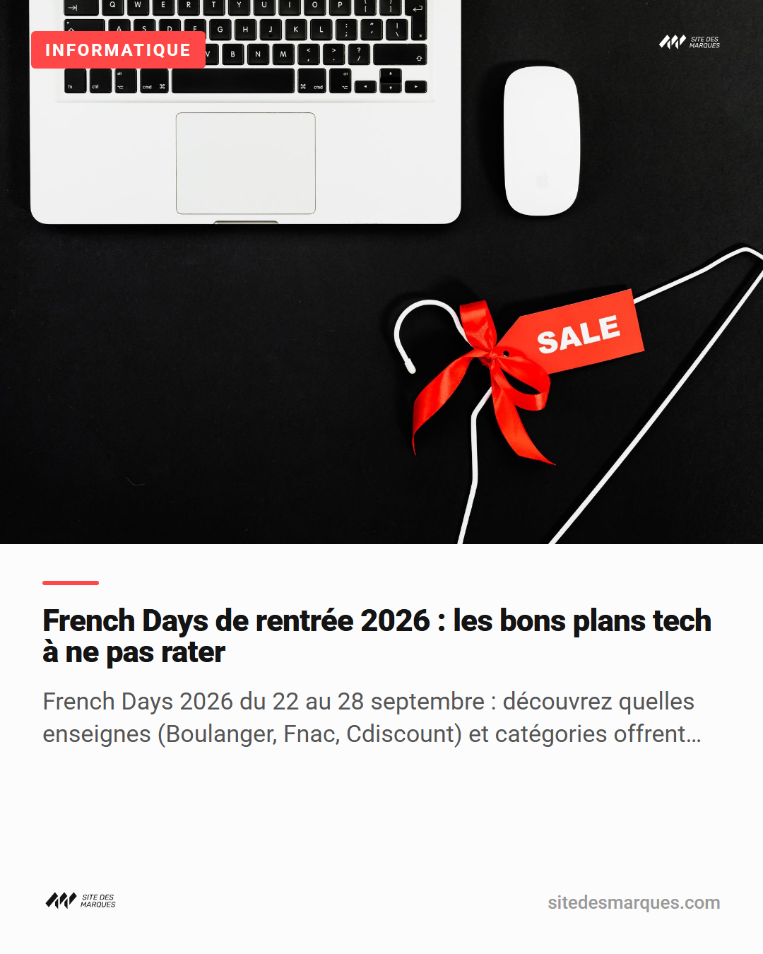 French Days de rentrée 2026 : les bons plans tech à ne pas rater