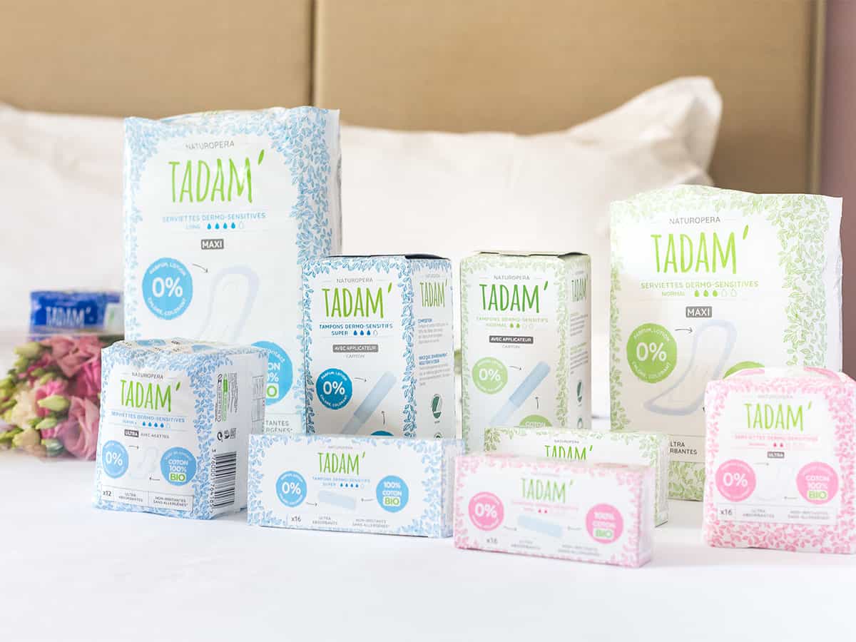 Nous avons testé les serviettes et tampons en coton 100% bio Tadam !
