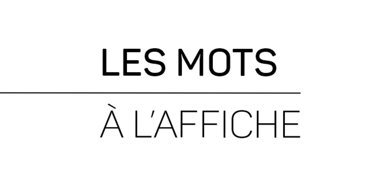 Logo marque Les Mots à l'Affiche