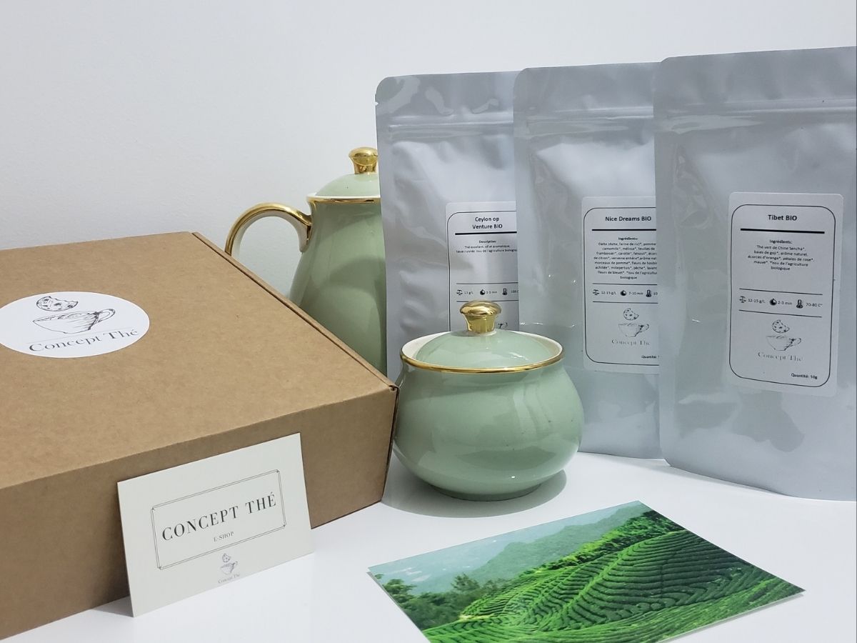 Concept thé, des thés bio premium et des gourmandises saines !  
