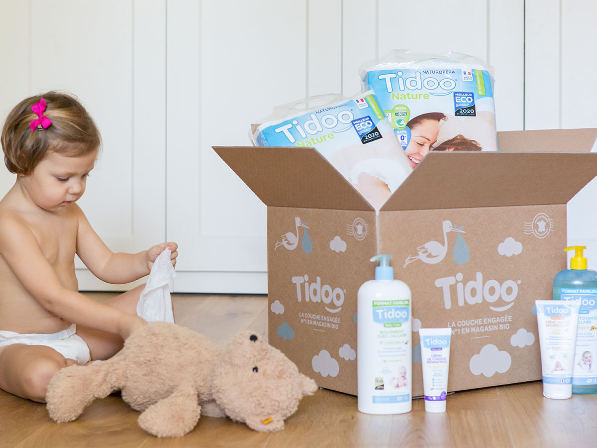 Nous avons testé la gamme de produits Tidoo, si douce pour la peau des bébés !